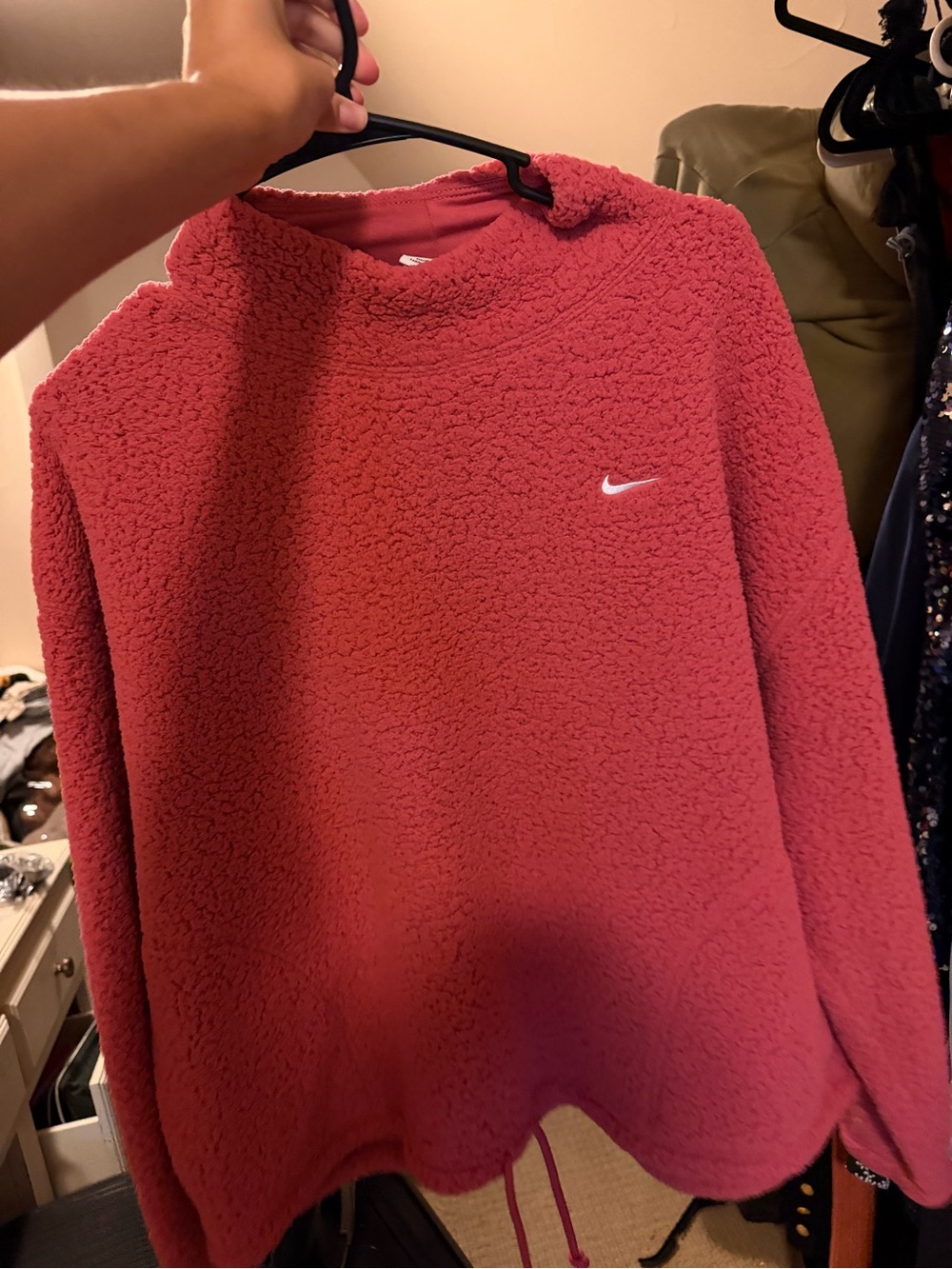Nike Women's Sherpa Pullover - Rose